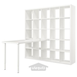 ترکیب میز ایکیا مدل IKEA KALLAX / LAGKAPTEN رنگ سفید