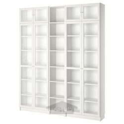 قفسه کتاب ایکیا مدل IKEA BILLY / OXBERG رنگ سفید