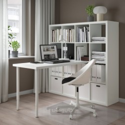 ترکیب میز ایکیا مدل IKEA KALLAX / LAGKAPTEN رنگ سفید