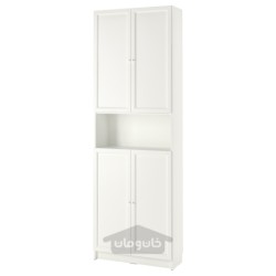 کتابخانه با درب / واحد اضافی ایکیا مدل IKEA BILLY / OXBERG