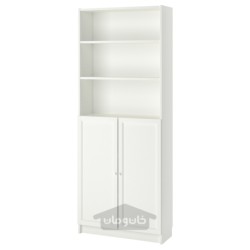کتابخانه با درب ایکیا مدل IKEA BILLY / OXBERG رنگ سفید