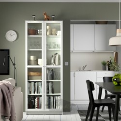 قفسه کتاب ایکیا مدل IKEA BILLY / OXBERG رنگ سفید