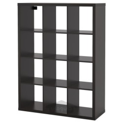 واحد قفسه بندی ایکیا مدل IKEA KALLAX رنگ سیاه قهوه ای