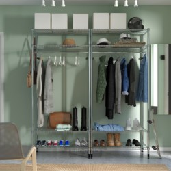 واحد قفسه بندی با ریل لباس ایکیا مدل IKEA OLAUS