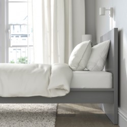 قاب تخت، بلند ایکیا مدل IKEA MALM رنگ خاکستری رنگ آمیزی شده