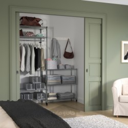 واحد قفسه بندی با ریل لباس ایکیا مدل IKEA OLAUS