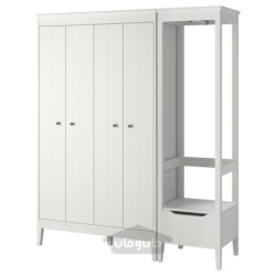 ترکیب کمد لباس ایکیا مدل IKEA IDANÄS رنگ سفید