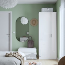 ترکیب کمد لباس ایکیا مدل IKEA PAX / FARDAL رنگ سفید / براق / سفید